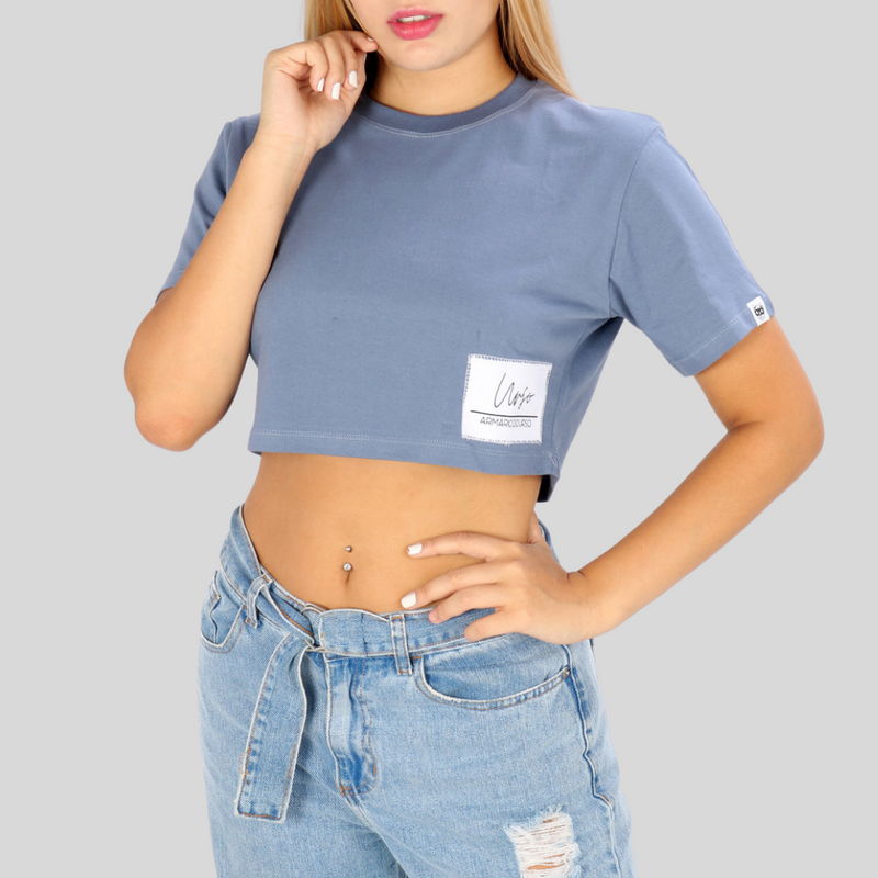 CROPPED SIGNATURE AZUL JEANS